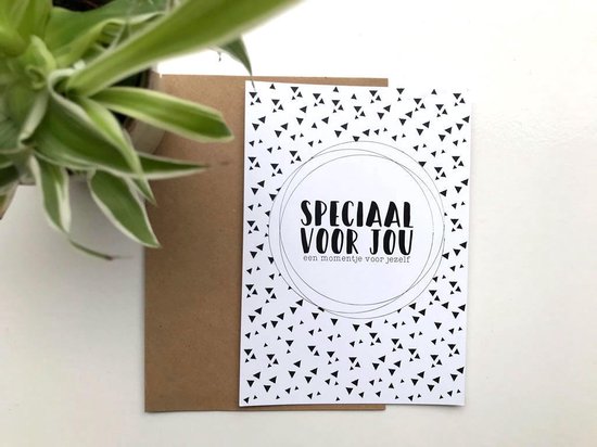 4x Speciaal voor jou - Oppasstrippenkaart voor 5 keer oppassen + craft envelop- Tegoedbon - Baby Kraamcadeau roze /blauw/groen en zwart/wit van MikoPixel — afbeelding 2