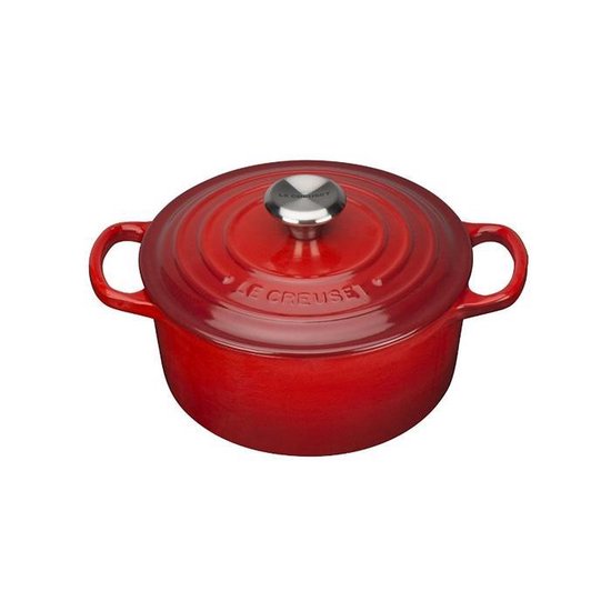 Proberen spleet tekort Le Creuset Braadpan Signature Kersenrood - ø 18 cm / 1.8 Liter | bol.com