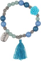 Rose & Romeo Souza Armband Riette, blauw-groen (6 stuks)
