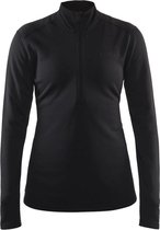 Craft - Sweep Halfzip W - hardloopshirt dames - Zwart - XL
