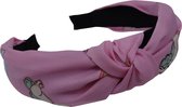 Jessidress Meisjes Haar Diadeem met Unicorn Print Grote Haarband - Roze