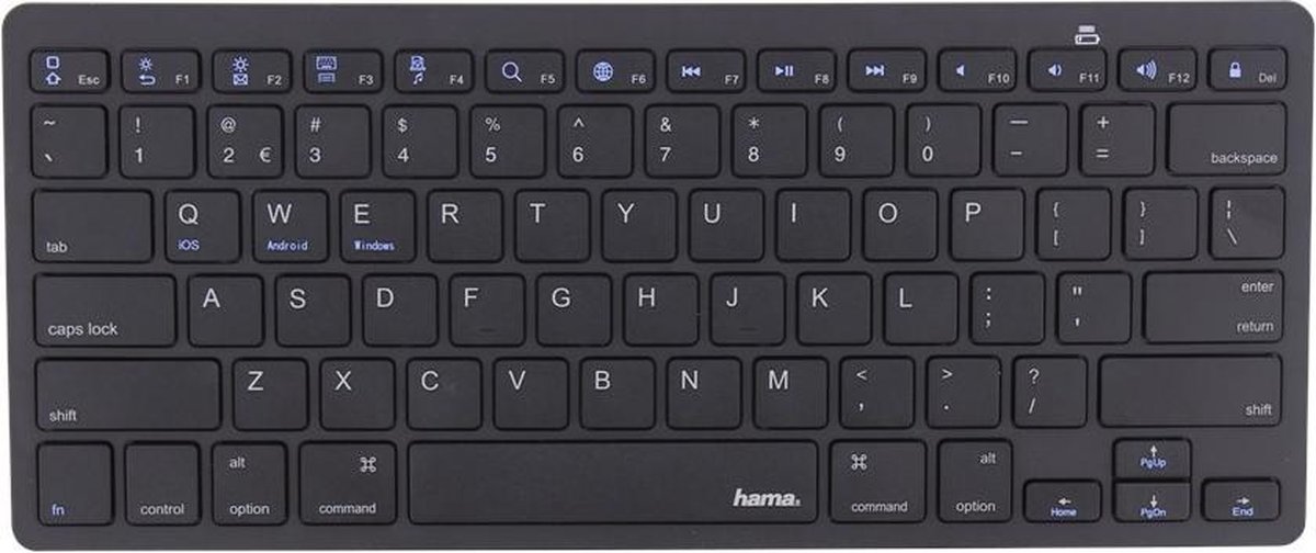 Hama - Bluetooth Keyboard Toetsenbord -Zwart - voor iPad | bol.com