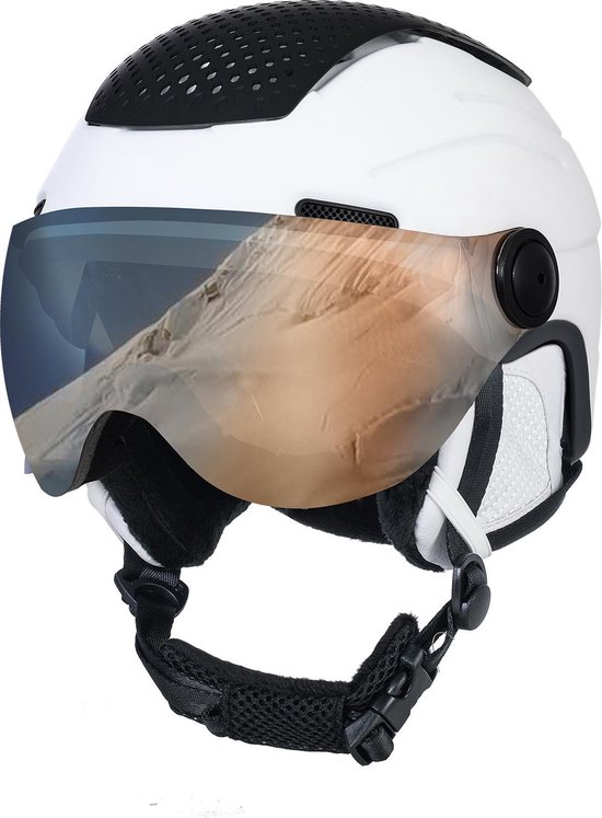 STX Helmet Visor White/Grey Skihelm - White - Unisex - Maat M