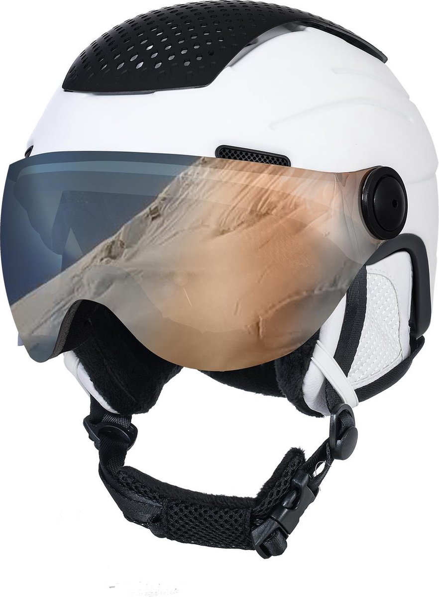 Casque de ski STX Helmet Visor White/ Gris - White - Unisexe - Taille M |  bol.com