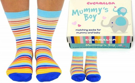 elektrode makkelijk te gebruiken Ik geloof Cadeaudoosje met moeder en zoon sokken - Mummy's boy socks - maat 37/42 en  0 tot 12... | bol.com