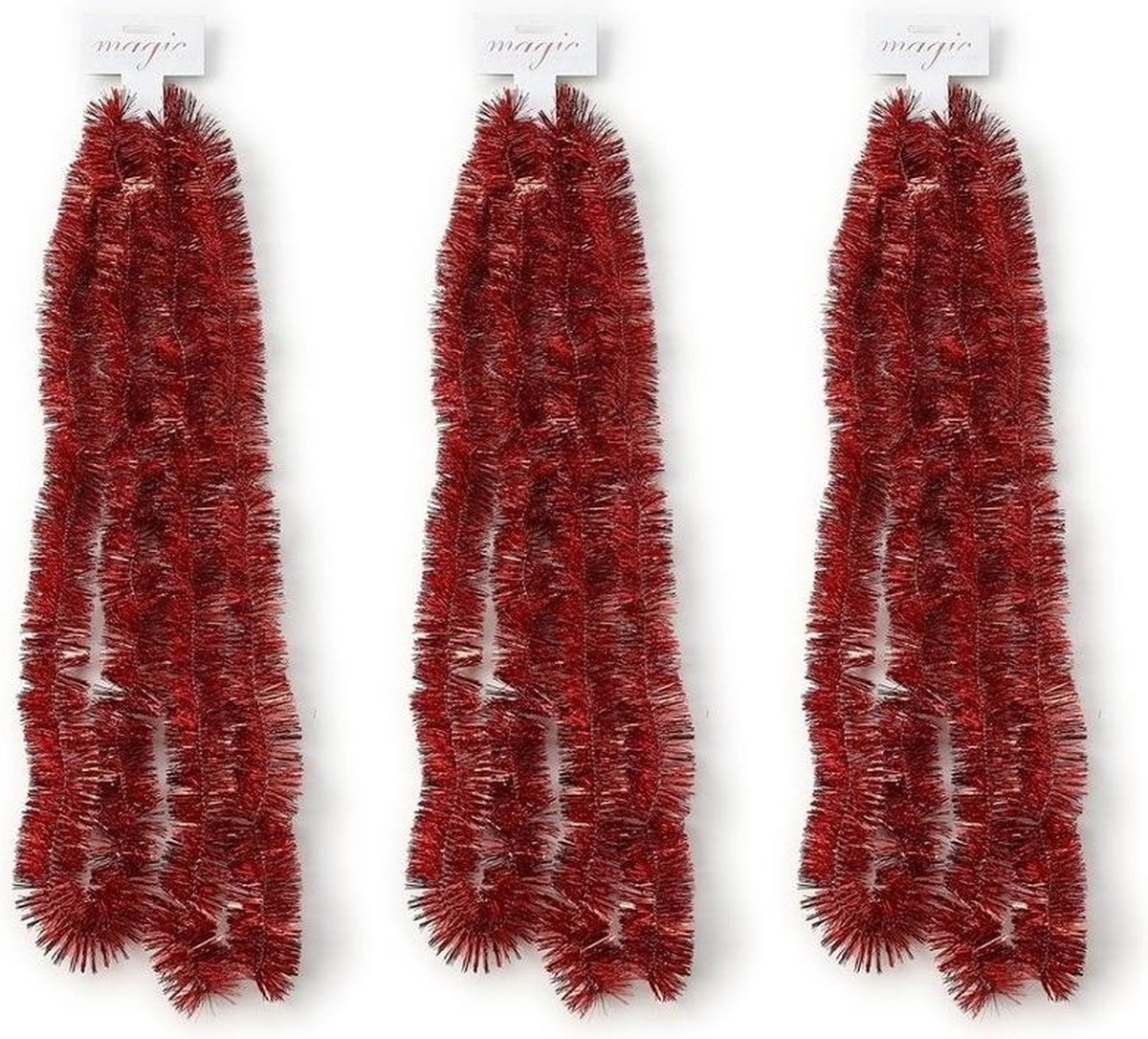 Lametta slinger, 3 stuks kerstboom, lametta slinger, gouden lametta kerstboom, tinsel slinger, kerstslinger, metallic, feestelijke kerstlametta