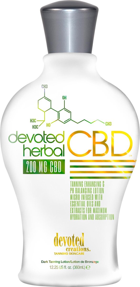Devoted Herbal CBD Tanning Lotion Zonnebankcrème