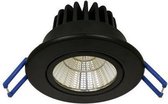 The Solution LED Inbouwspot Dim to Warm 9W 1800K-2800K 765lm Zwart