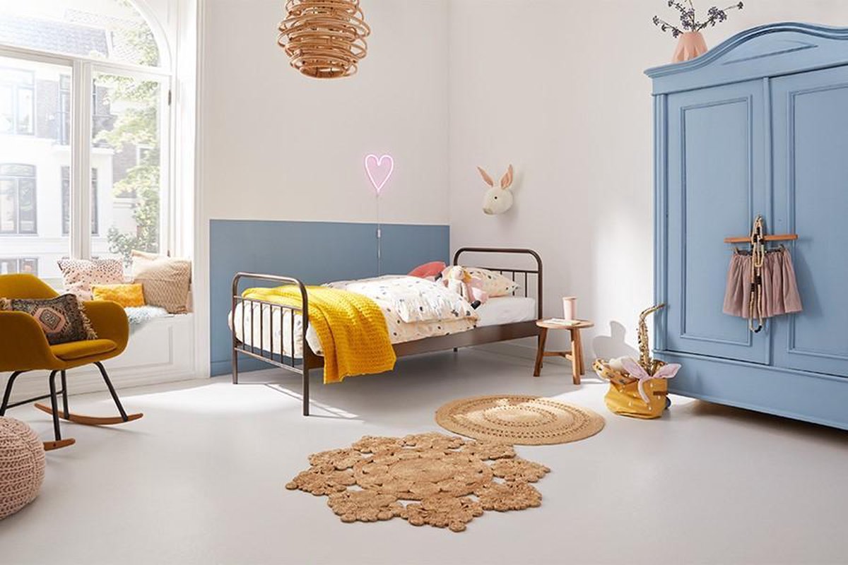 Beter Bed Alex Metalen Bedframe Kinderbed 90x210cm Koper bol