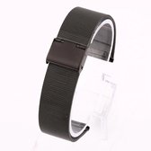 Remerko Milanees horlogeband - aanzetmaat 18mm - zwart/extrafijn - geschikt voor Cluse - Rosefield - DW - Danish Design
