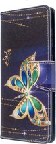 Diamant vlinder agenda wallet book case hoesje Samsung Galaxy A71
