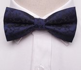 Vlinderstrik | Vlinderdas | Bowtie | Kerst Strik - Blauw met Patronen