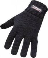 Thinsulate gebreide handschoen - dames - zwart - maat L