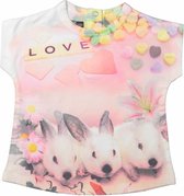 Dirkje Meisjes T-Shirt Bunny - 80