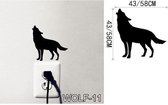 3D Sticker Decoratie Tribal Wolf Dog Animal Vinyl Decal Art Stylish Ahesive Home Decor Sticker Wall Stickers Home Decoration - WOLF11 / Large