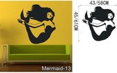 3D Sticker Decoratie Zeemeermin Woondecoratie Muurstickers Home Decor Badkamer Decal Sticker Muur Decoratieve Sticker Muurstickers voor de badkamer - Mermaid13 / Small