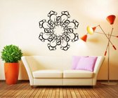 3D Sticker Decoratie Lacework Wallpaper Moslims Kalligrafie Islamitische Cirkel Muurstickers Decoratief vliegtuig Allah Wallsticker Vinyl voor Cafe