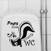 3D Sticker Decoratie Pups Zone Scheten Eekhoorn Muursticker Verwijderbare Vinyl Uitgesneden WC Muurstickers Animal Home Decor