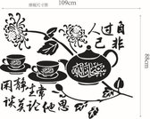 3D Sticker Decoratie Islam Muurstickers Home Decoraties Moslim Slaapkamer Moskee Muurschilderingen Vinyl Decals God Allah Zegene Koran Arabische Quotes - 9785