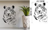 3D Sticker Decoratie Het nieuwe dier Luipaard Creatieve persoonlijkheid Decoratieve vinyl muurstickers Tiger Muurtattoo Art Mural Home Decor - Tiger6 / Large