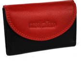 Massi Miliano Mini Portemonnee - Zwart/Rood (A1-04-(6+36)