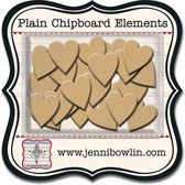 Jenni Bowlin mini chipboard pieces hearts