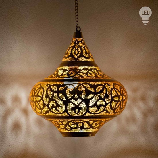 Oosterse Hanglamp Goud “Shula” Marokkaanse Woonkamer Plafond... | bol.com