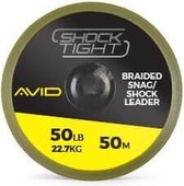 Avid Carp Shock Tight Braided Snag Shock Leader 50lb 50m