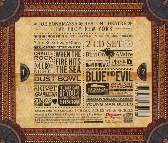 Beacon Theatre: Live From New York - Joe Bonamassa