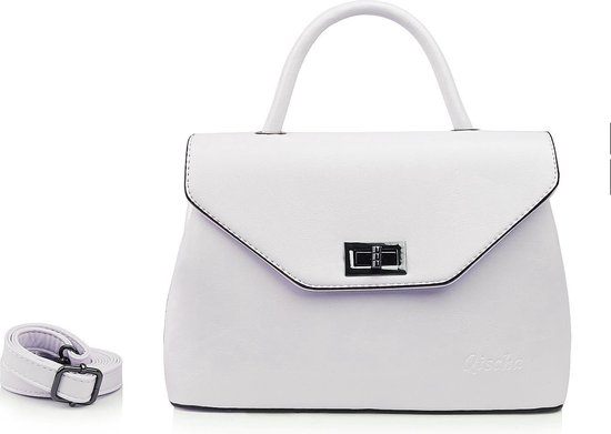 Classic chic handbag Qischa® wit glossy
