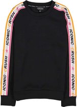 Crush denim zwarte meisjes stretch sweater - Maat 116