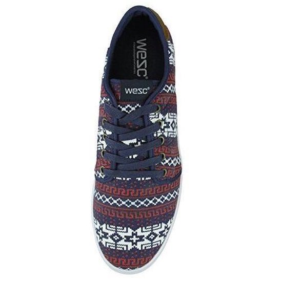 Wesc Heren Lage Sneakers - Kerst Stijl - Edmon Stijl blauw / rood - Maat 47  | bol.com