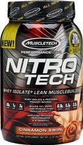 Muscletech Nitro-Tech Performance - Eiwitshakes / Eiwitpoeder - Kaneel - 908 gram (20 shakes)