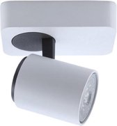 Artdelight - Plafondlamp Vivaro 1L - Wit / Antraciet - IP20 - Dimbaar > spots verlichting | plafonniere wit