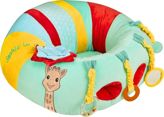 Foto: Sophie de giraf baby seat play babystoel met activiteiten baby speelgoed kraamcadeau babyshower cadeau vanaf 3 maanden 27 x 55 x 50 cm polyester