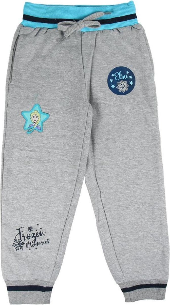 Disney - Frozen 2 - Elsa - Joggingbroek - Grijs - Maat 4 (104cm)