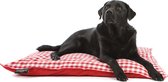 Lex & Max Coussin pour chien Carlos rectangle 100x70cm rouge