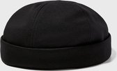 Beanie Cap zwart Fisherman -Verstelbaar-Hat-Hoed-Beanie cap -Beanie - Hippie - One size - hippie accessoires-retro - Hoed-kerstcadeau