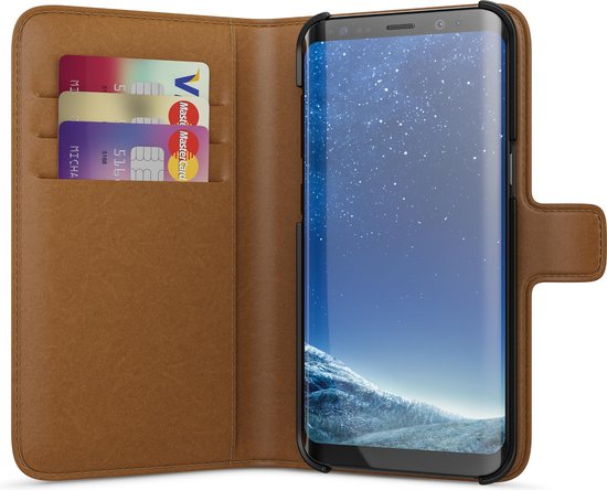 deze verlangen aankomen BeHello Samsung Galaxy S8 Hoesje - Wallet Case Met Ruimte Voor 3 Pasjes  Bruin | bol.com
