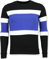 Striped Sweater Mens  - Heren Sweater Sale - Blauw