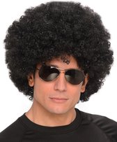 REDSUN - KARNIVAL COSTUMES - Grote zwarte afro pruik voor volwassenen - Pruiken