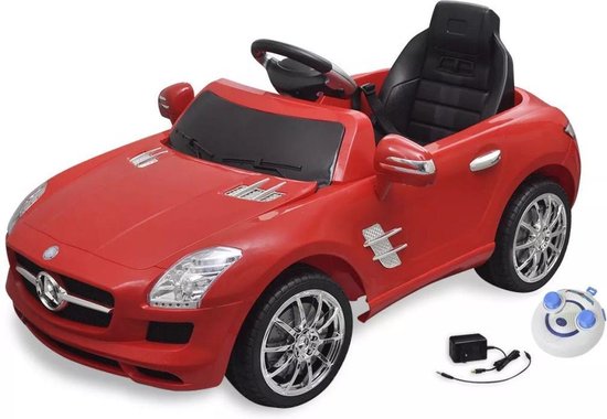 Catena Ontbering Lichaam Elektrische Auto 6V Rood Mercedes SLS AMG + Mini speelgoedauto - Elektrische...  | bol.com