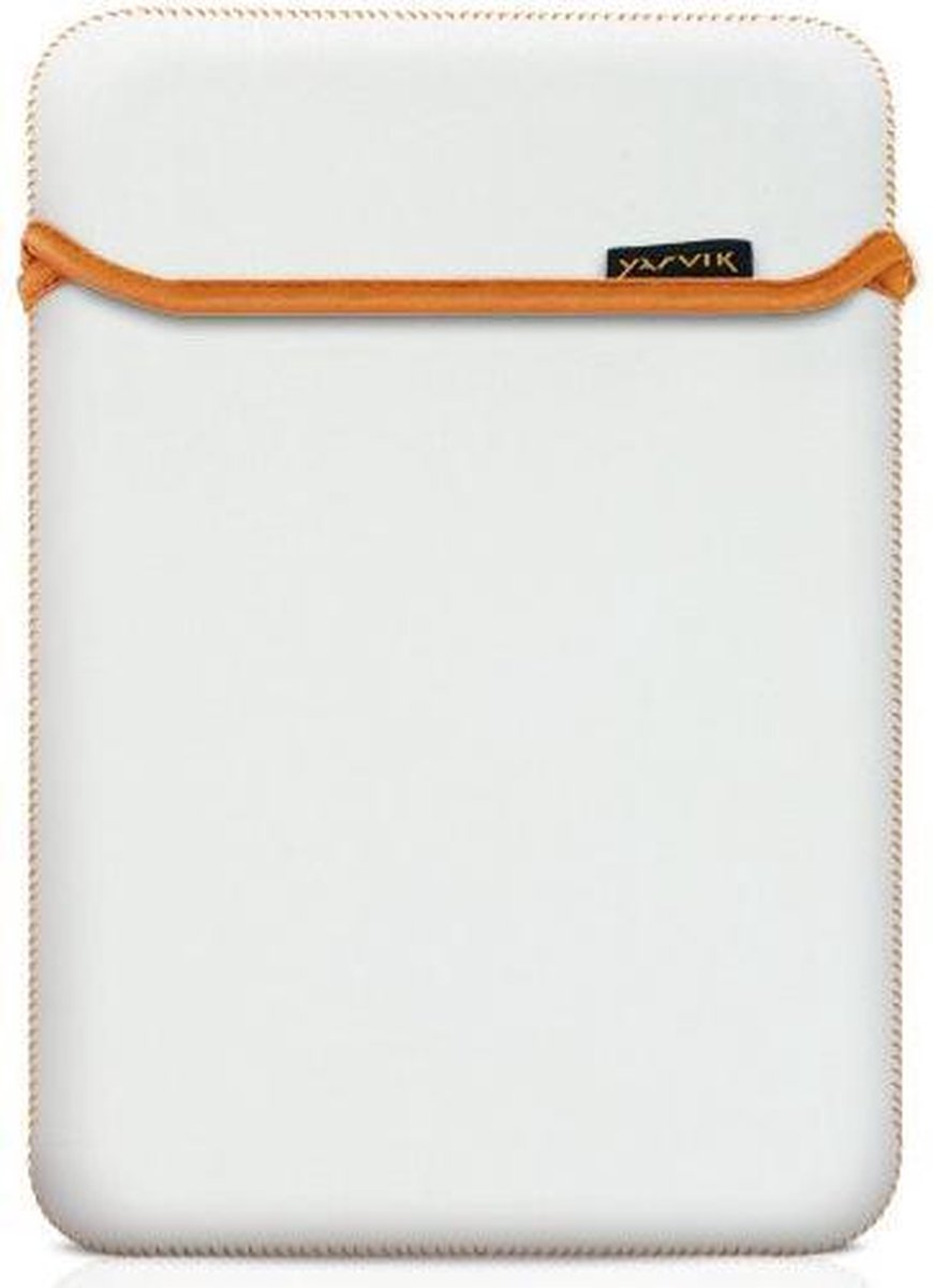 Lenovo Tab E10 hoes - neoprene tablet sleeve - Zwart / Wit