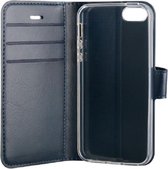 BeHello iPhone SE Hoesje - Gel Wallet Case Met Ruimte Voor 3 Pasjes Blauw