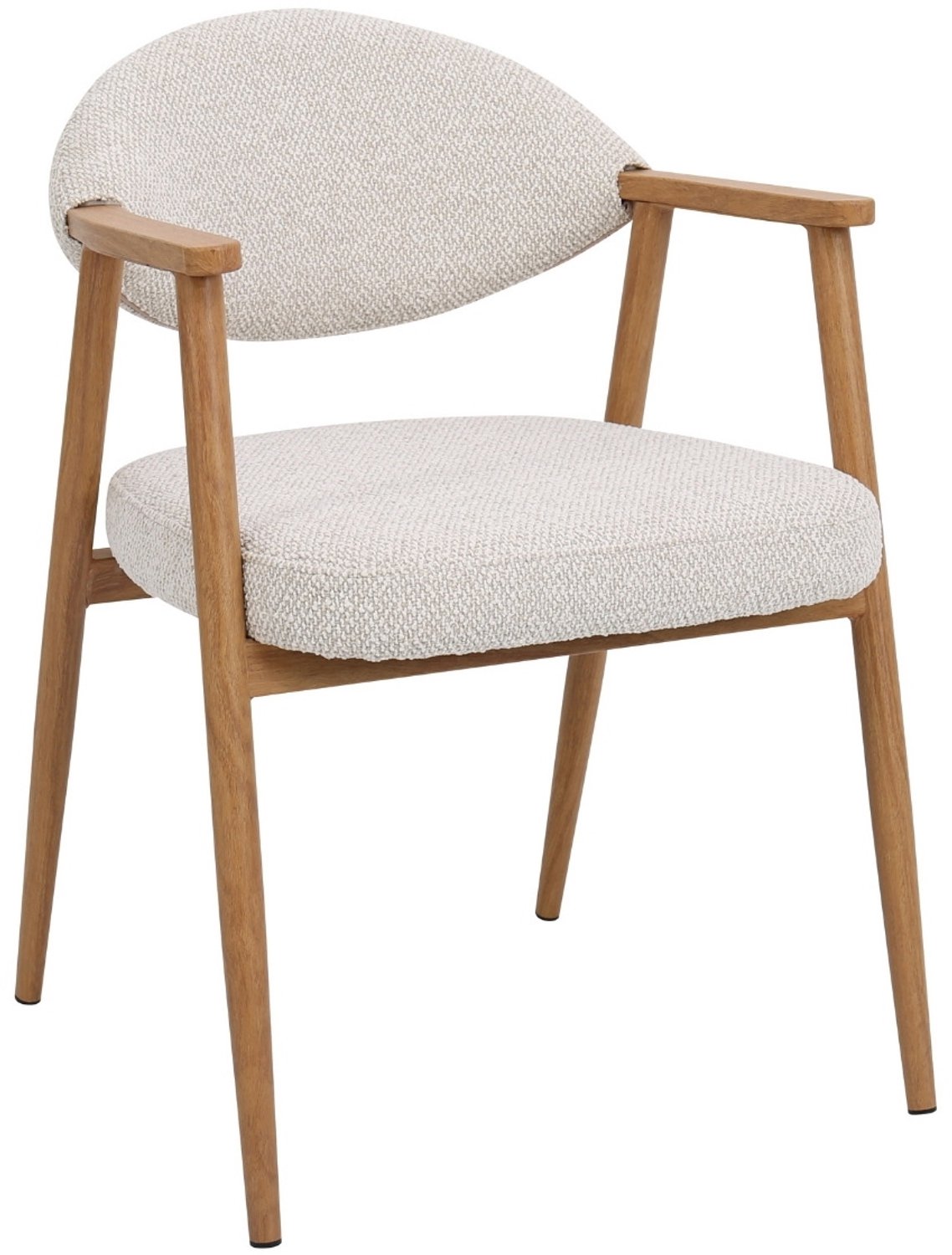 DÉJA Living Eetkamerstoel Karup - Beige/Naturel - Set van 2