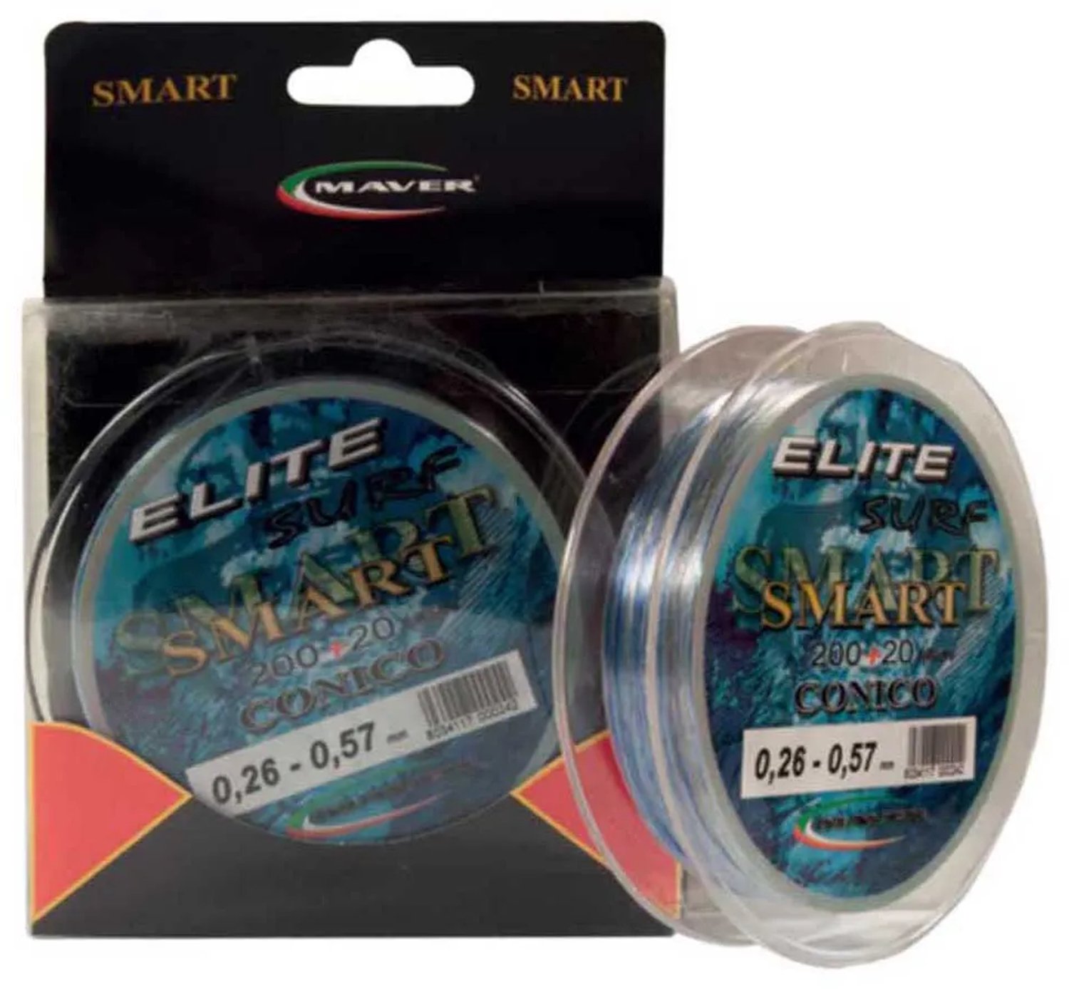Maver Elite 220 M Taps Toelopende Onderlijn Transparant 0.180-0.370 mm