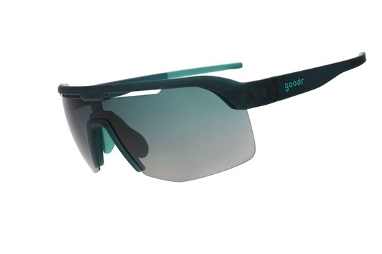 Goodr Bolt G Electric Zen Machine Sportzonnebril – Teal – Gepolariseerd – UV400 — afbeelding 5