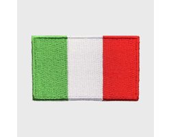 Patchy® – Italiaanse Vlag Strijk Embleem Patch 6.5 x 4 cm