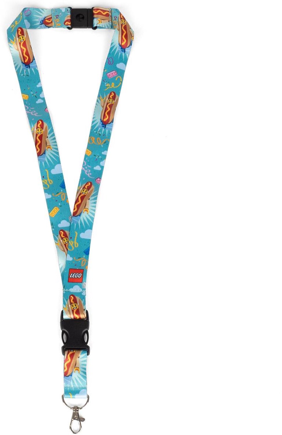 LEGO Hotdogverkoper Keykoord Sleutelhanger voor kinderen en volwassenen 58 CM lang - Sleutelkoord - Key Koord - Keycord
