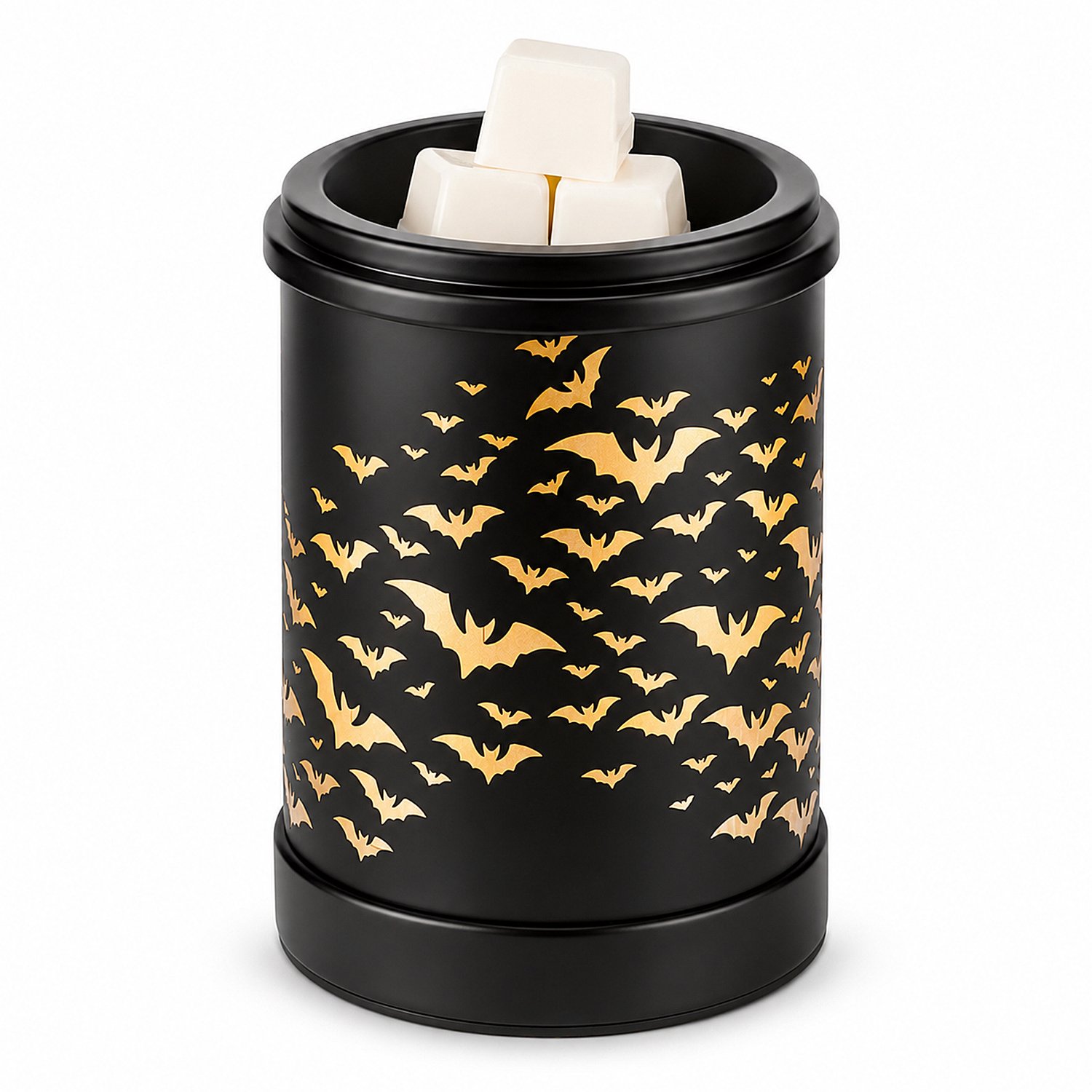 Elektrische Wax Melt Warmer - Zwarte Metalen Geurbrander met Vleermuis Design en Warm LED Licht - Voor Wax Melts, Geurblokjes en Geurolie - Sfeerverlichting